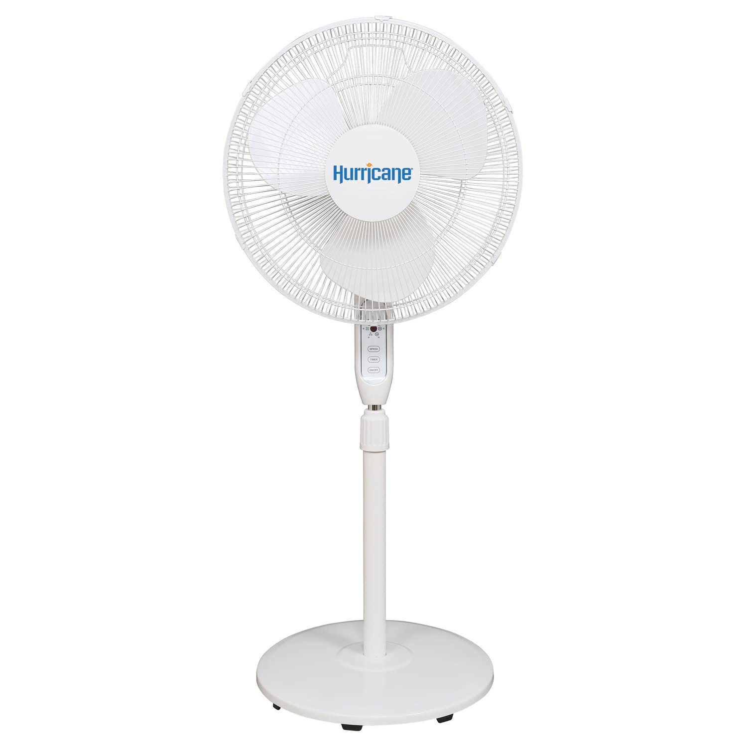 Hurricane® Supreme Oscillating Stand Pedestal Fan 16" with Remote (White) - HGC736545